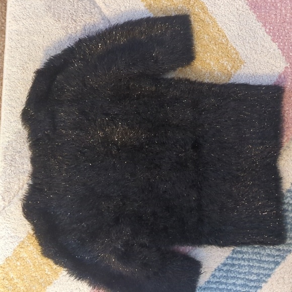 Black Fuzzy Sweater - Picture 3 of 3